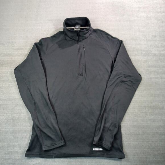 Patagonia Performance Baselayer Capilene Mens M Black Thermal Hiking Pullover - Picture 1 of 10